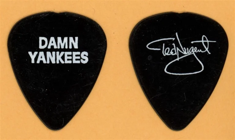 Damn Yankees Ted Nugent Vintage Guitar Pick - 1990 US Tour