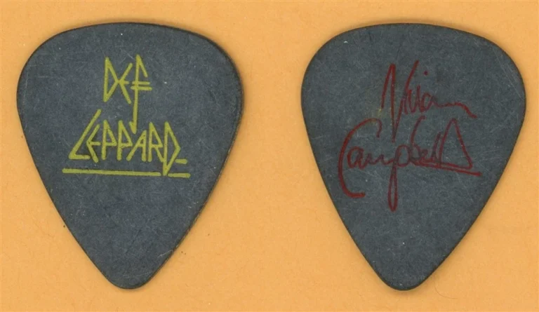 Def Leppard Vivian Campbell Vintage Guitar Pick - 1993 Retro Active Tour