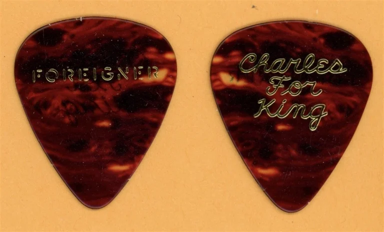 Foreigner Mick Jones Vintage Guitar Pick - 1990 Unusual Heat Tour