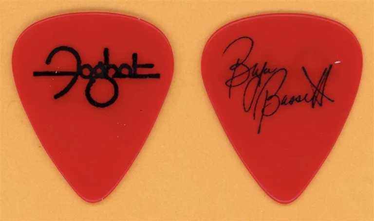 Foghat Bryan Bassett Vintage Guitar Pick - 1990 US Tour