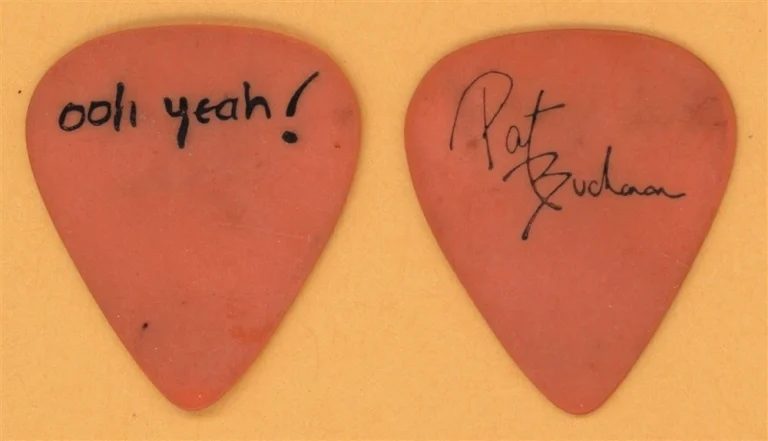 Hall & Oates Pat Buchanan Vintage Guitar Pick - 1988 Ooh Yeah Tour