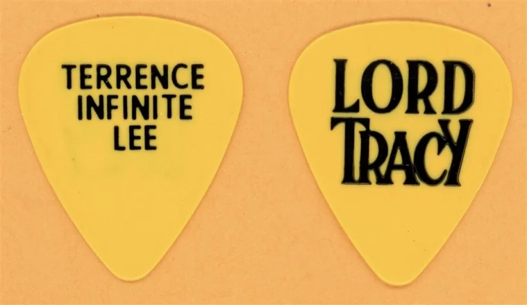 Lord Tracy Terrance Lee Vintage Guitar Pick - 1989 Deaf Gods Tour
