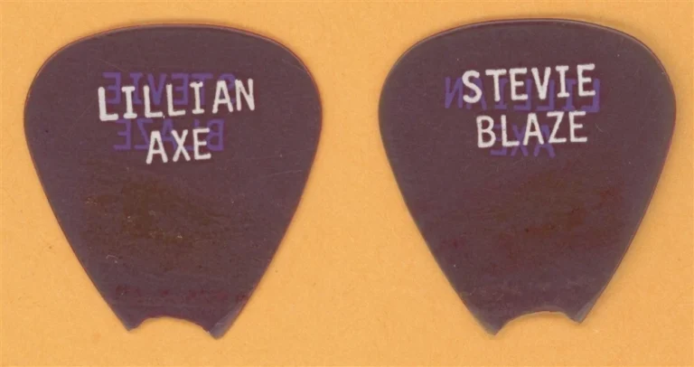 Lillian Axe Steve Blaze Vintage Guitar Pick - 1989 Love and War Tour