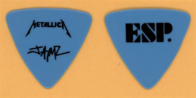 Metallica James Hetfield Vintage Guitar Pick - 1993 Black Album Tour Tour