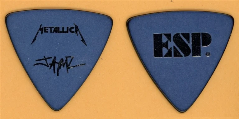 Metallica James Hetfield Vintage Guitar Pick - 1993 Black Album Tour Tour