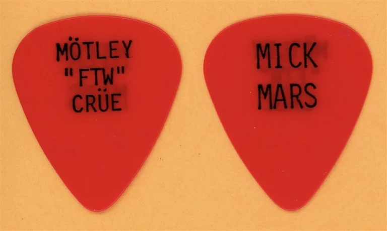 Motley Crue Mick Mars FTW Vintage Guitar Pick - 1984 Shout Tour - Thin Gauge