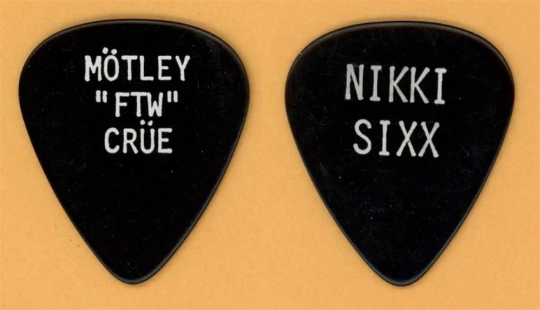 Motley Crue Nikki Sixx FTW Vintage Guitar Pick - 1984 Shout Tour