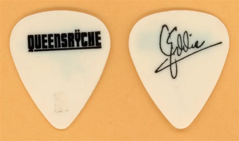 Queensryche Eddie Jackson Vintage Guitar Pick - 1985 The Warning Tour