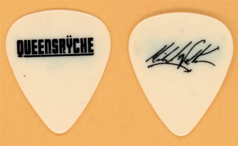 Queensryche Michael Wilton Vintage Guitar Pick - 1985 The Warning Tour
