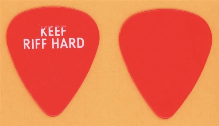 Rolling Stones Keith Richards Vintage Guitar Pick - 1989 Steel Wheels Tour