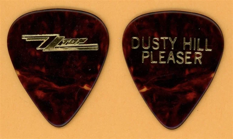 ZZ TOP DUSTY HILL VINTAGE GUITAR PICK – 1983 ELIMINATOR TOUR COLLECTIBLE MEMORABILIA