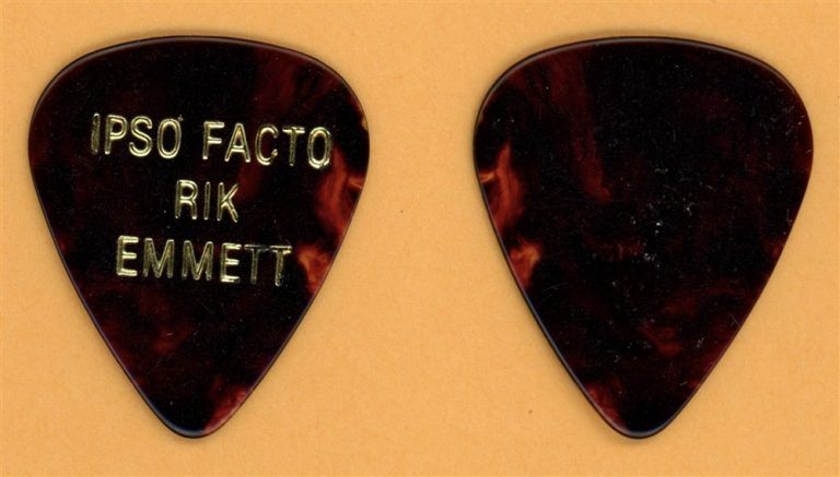 Triumph Rik Emmett Vintage Guitar Pick - 1992 Ipso Facto Tour