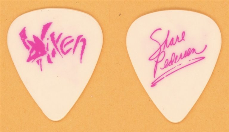 Vixen Share Pederson Vintage Guitar Pick - 1989 Rev It Up Tour