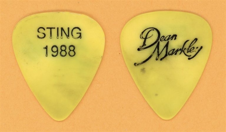 Sting Vintage Tour Guitar Pick - 1988 ...Nothing Like the Sun Tour - Stage Used