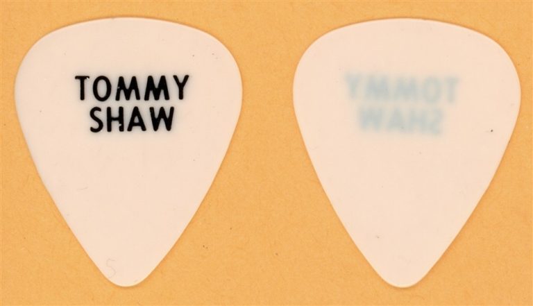 Styx Tommy Shaw Vintage Guitar Pick - 1984 Girls with Guns Tour