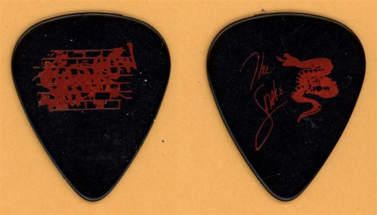 Skid Row Dave Snake Sabo Vintage Guitar Pick - 1989 Skid Row Tour - Brick Wall