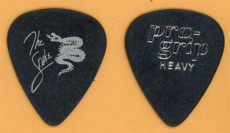 Skid Row Dave Snake Sabo Vintage Guitar Pick - 1991 Slave to the Grind Tour