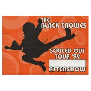 Black Crowes 1999 By Your Side Concert Tour After Show Backstage Pass