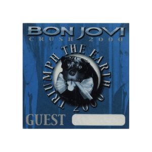 Bon Jovi 2000 Crush Concert Tour Guest Backstage Pass