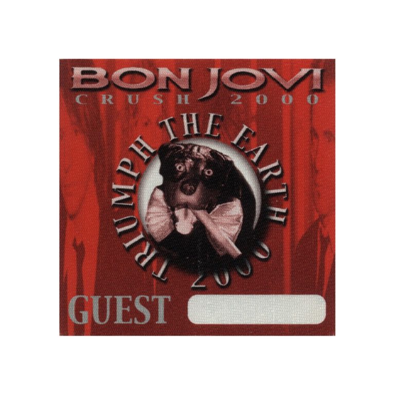 Bon Jovi 2000 Crush Concert Tour Guest Backstage Pass