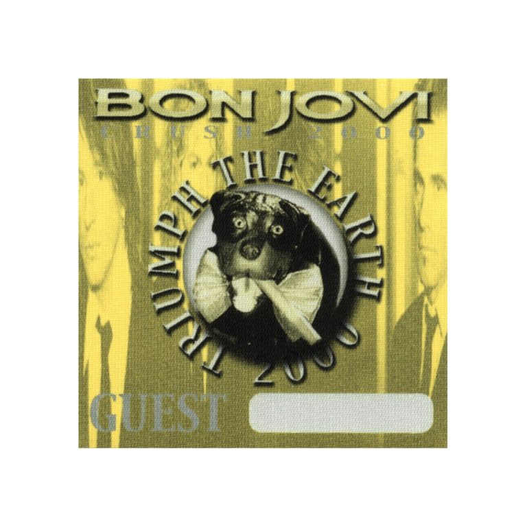 Bon Jovi 2000 Crush Concert Tour Guest Backstage Pass