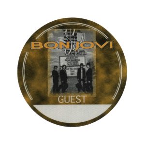 Bon Jovi 2001 One Wild Night Concert Tour Guest Backstage Pass