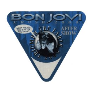 Bon Jovi 2000 Crush Concert Tour After Show Backstage Pass