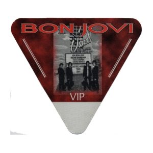 Bon Jovi 2001 One Wild Night Concert Tour VIP Backstage Pass