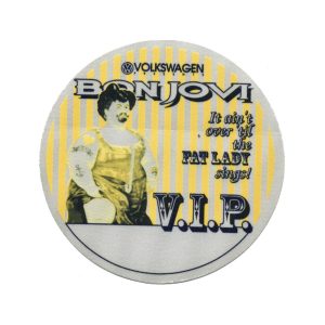 Bon Jovi 1996 These Days Concert Tour VIP Backstage Pass