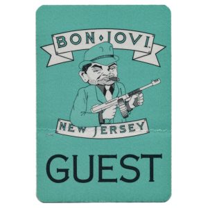 Bon Jovi 1988 New Jersey Concert Tour Guest Backstage Pass
