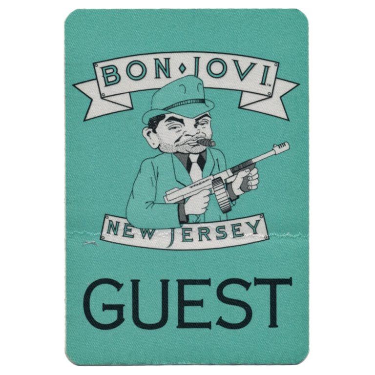Bon Jovi 1988 New Jersey Concert Tour Guest Backstage Pass
