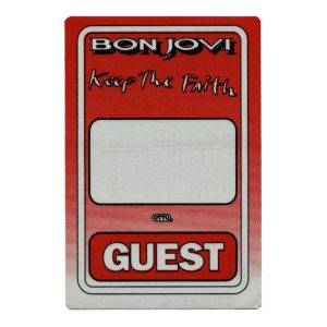 Bon Jovi 1993 Keep the Faith Concert Tour Guest Backstage Pass