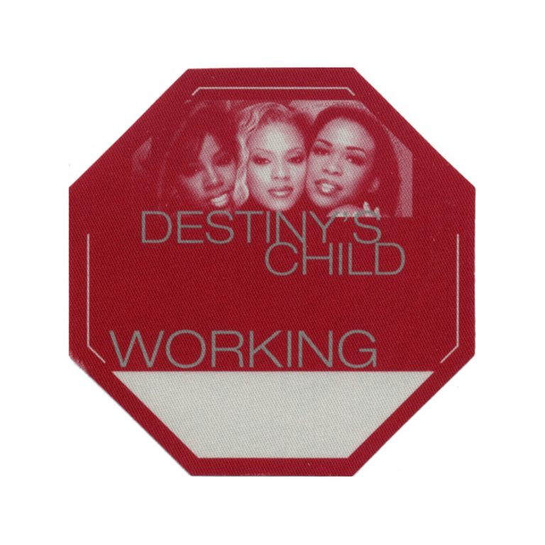 Destinys Child 1998 Debut Concert Tour Working Backstage Pass