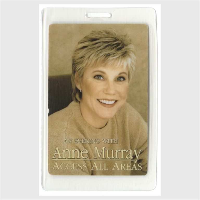 Anne Murray 1999 Concert Tour ALL ACCESS Laminated Backstage Pass