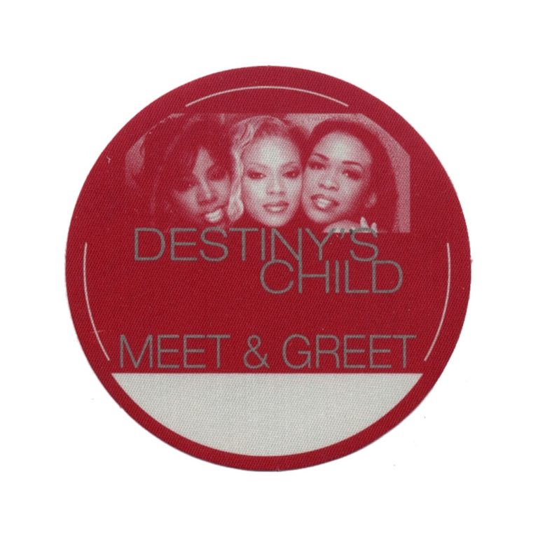 Destinys Child 1998 Debut Concert Tour Meet & Greet Backstage Pass