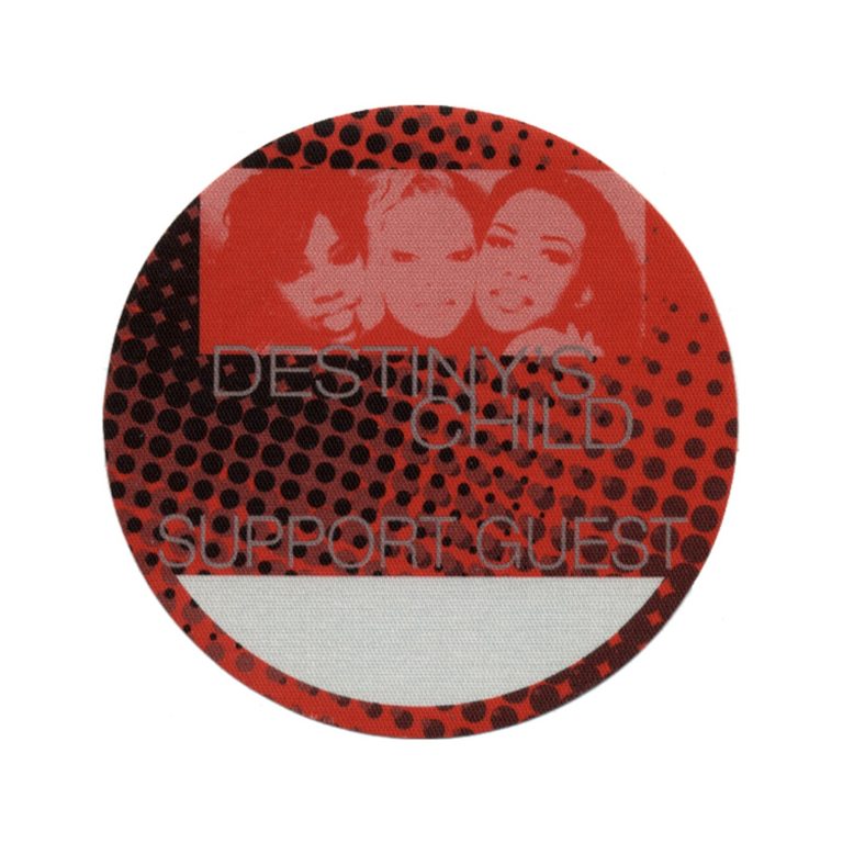 Destinys Child 1998 Debut Concert Tour Support Guest Backstage Pass