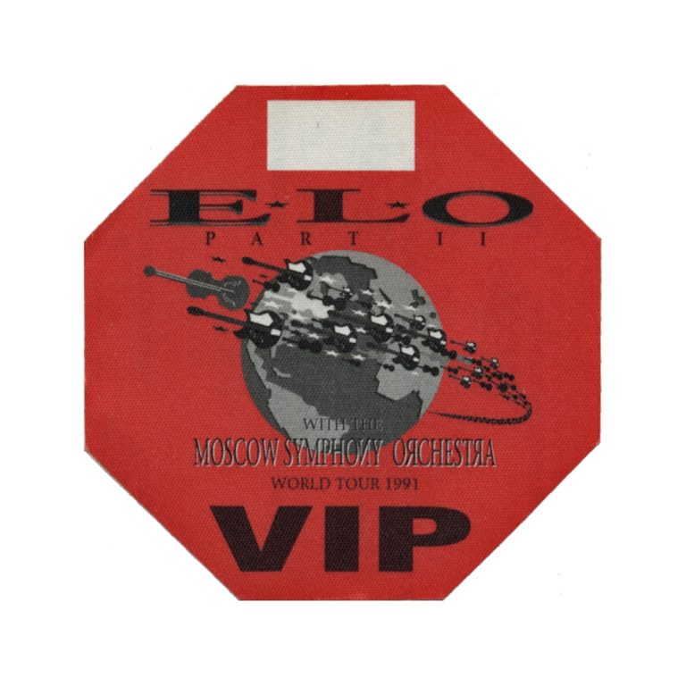Electric Light Orchestra 1991 Part 2 Concert Tour VIP Backstage Pass