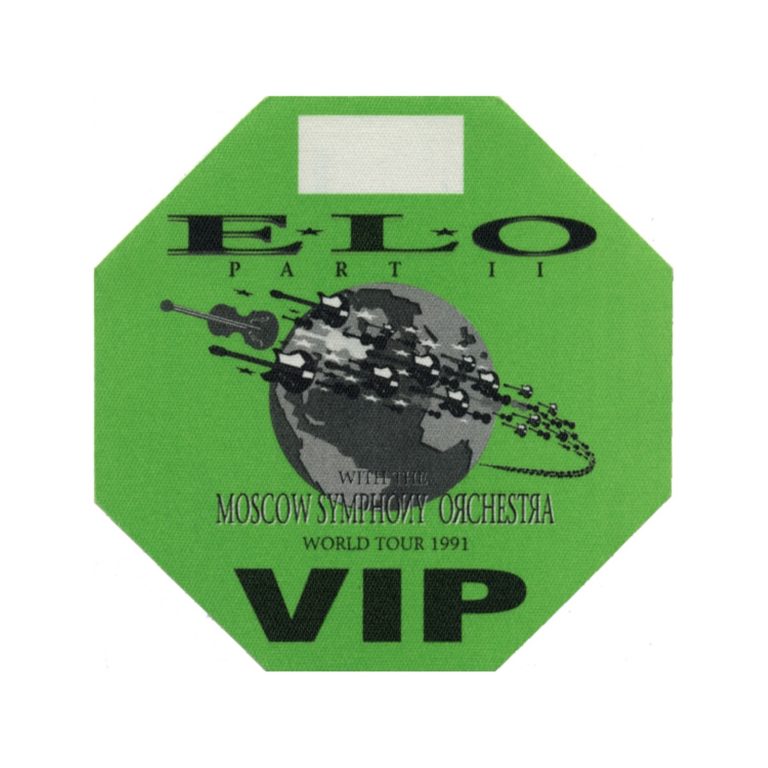 Electric Light Orchestra 1991 Part 2 Concert Tour Backstage Pass