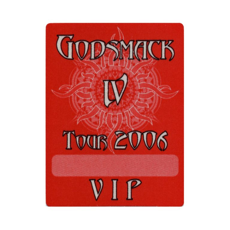 Godsmack 2006 IV Concert Tour VIP Backstage Pass