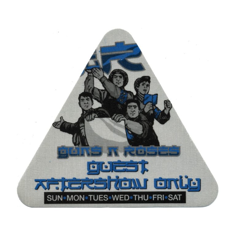 Guns N Roses 2002 Chinese Democracy Concert Tour Guest Backstage Pass