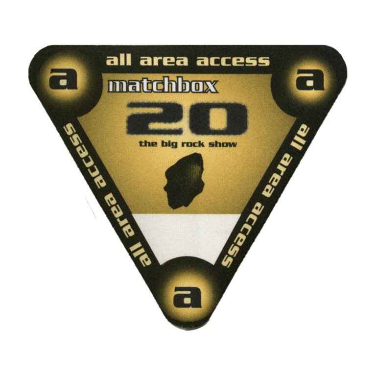 Matchbox 20 1998 Big Rock Show Concert Tour Backstage Pass