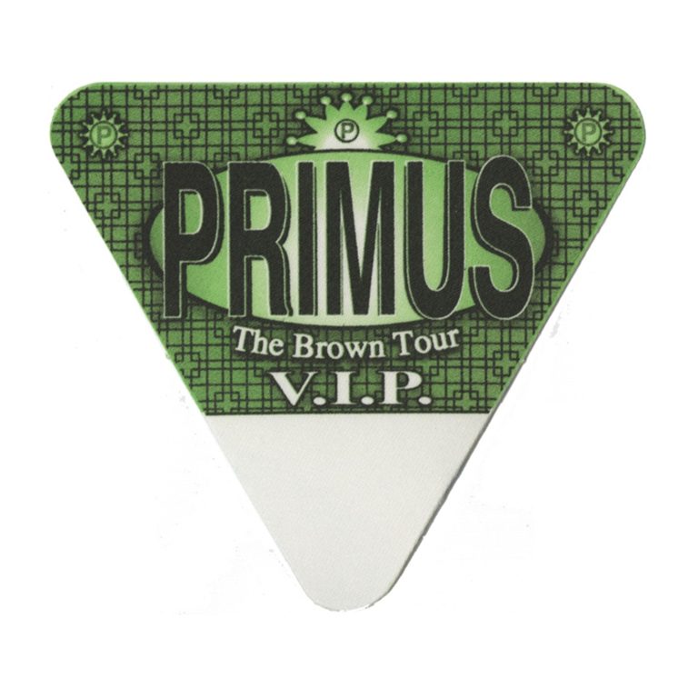 Primus 1997 Brown Concert Tour VIP Backstage Pass