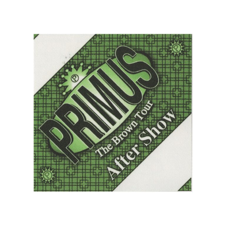 Primus 1997 Brown Concert Tour After Show Backstage Pass