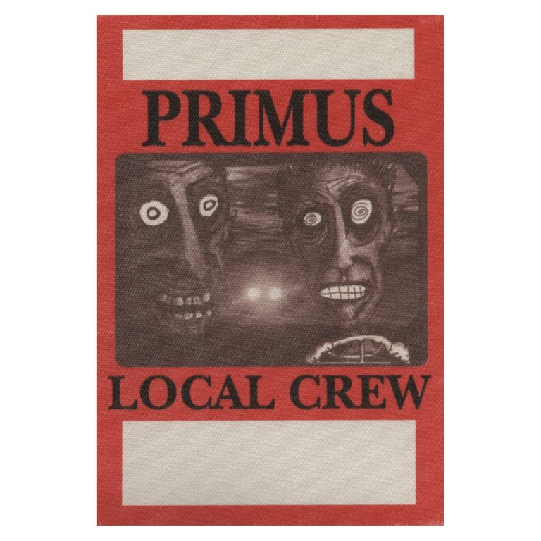 Primus 1995 Tales from the Punchbowl Concert Tour Local Crew Backstage Pass
