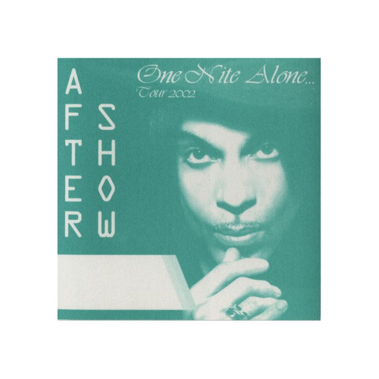 Prince 2002 One Nite Alone Concert Tour Aftershow Backstage Pass