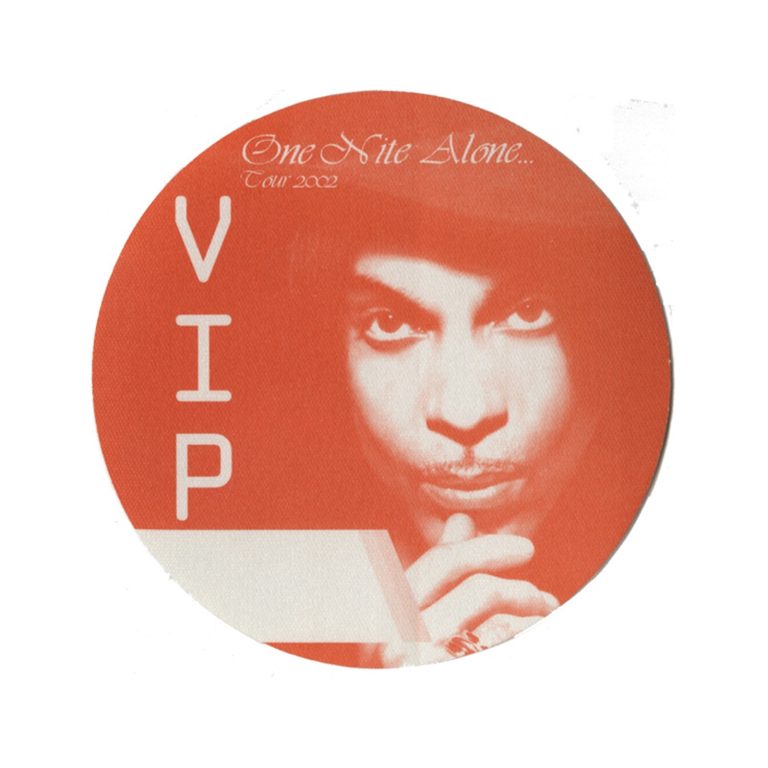 Prince 2002 One Nite Alone Concert Tour VIP Backstage Pass
