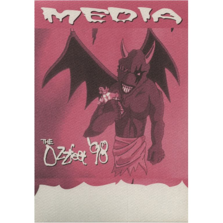 Ozzy Osbourne 1998 Ozzfest w/ Tool Media Backstage Pass