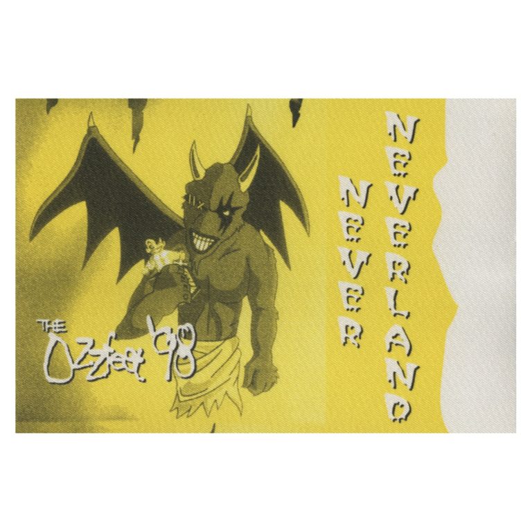 Ozzy Osbourne 1998 Ozzfest w/ Tool Concert Tour Never Neverland Backstage Pass
