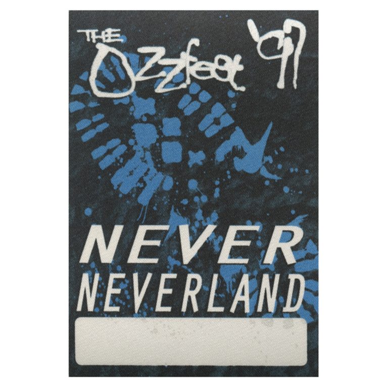 Ozzy Osbourne 1997 Black Sabbath Ozzfest Concert Tour Neverland Backstage Pass