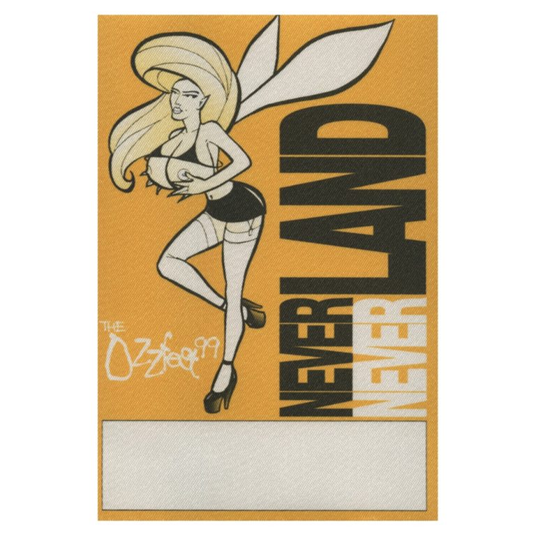 Ozzy Osbourne 1999 Black Sabbath Ozzfest Concert Tour Neverland Backstage Pass